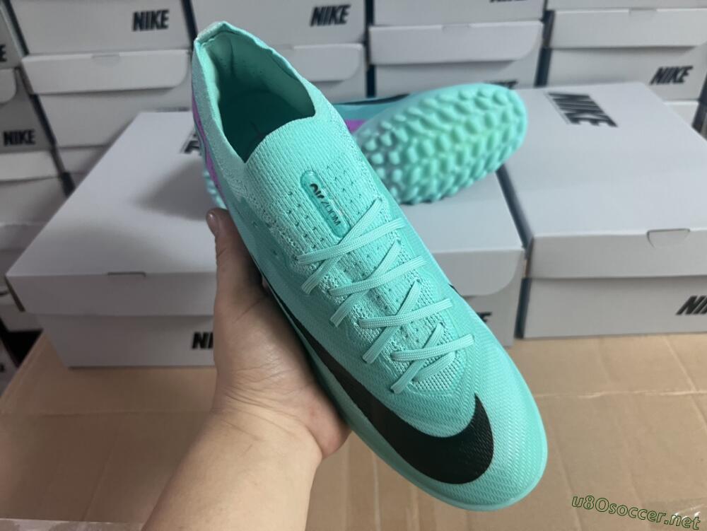 Unisex Nike Air Zoom Mercurial Vapor 15 Elite TF Football Shoes - Blue/Black/Purple