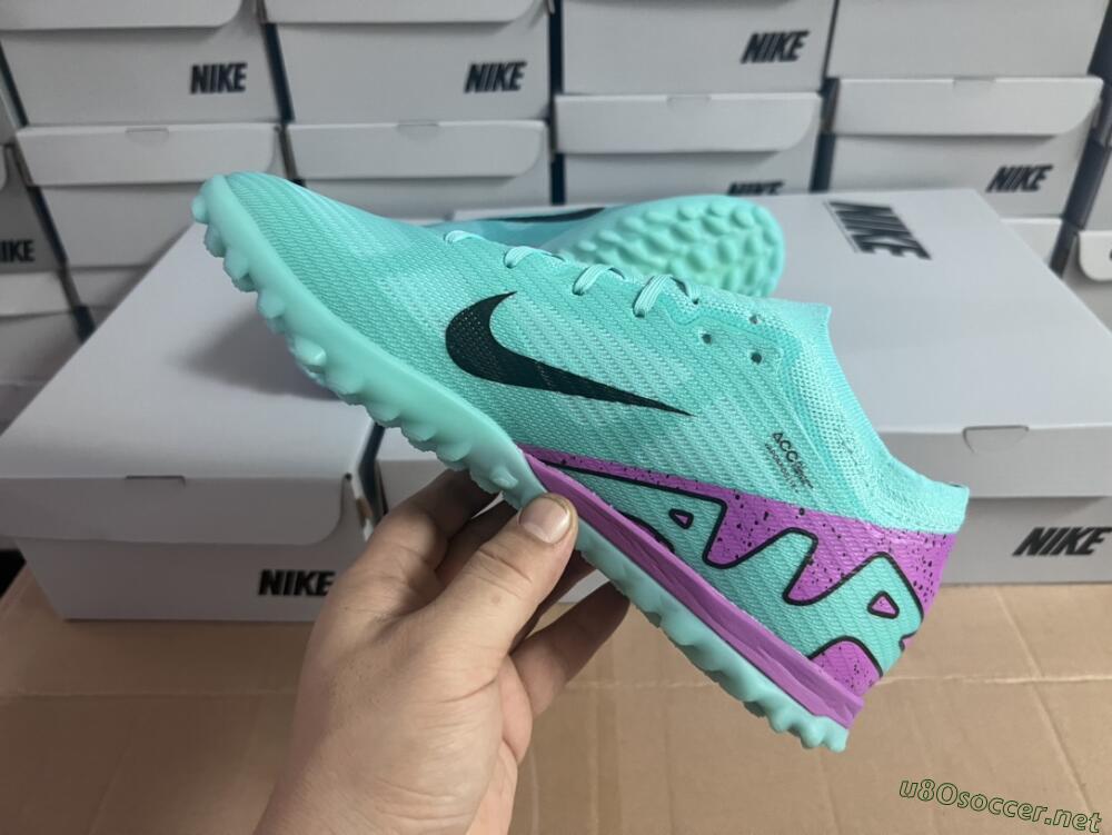 Unisex Nike Air Zoom Mercurial Vapor 15 Elite TF Football Shoes - Blue/Black/Purple