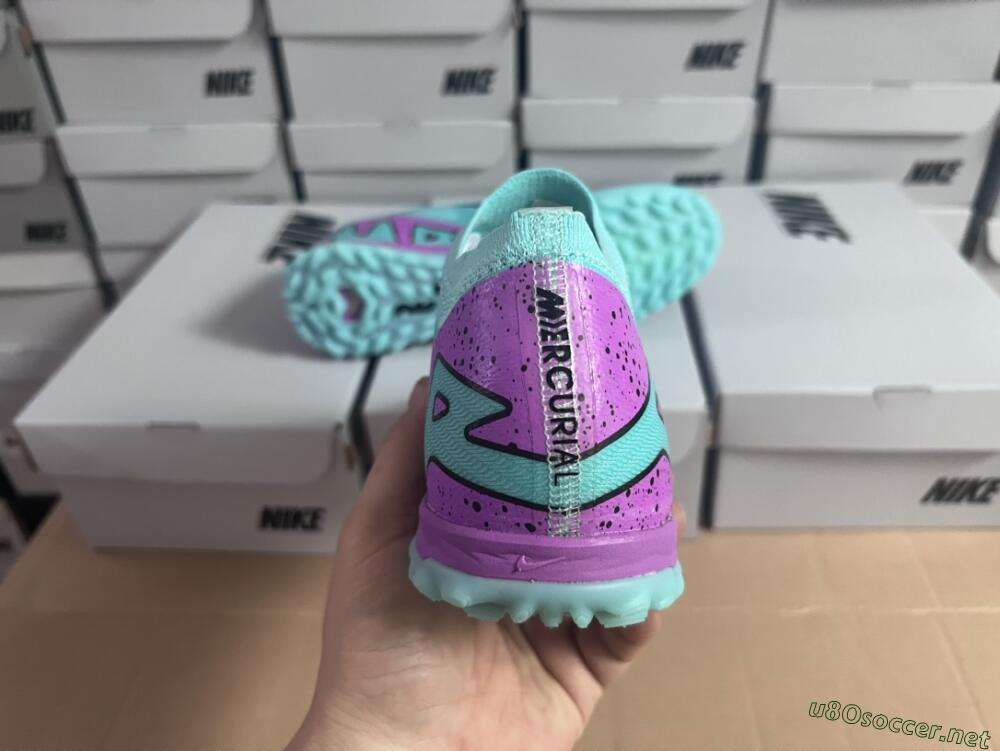 Unisex Nike Air Zoom Mercurial Vapor 15 Elite TF Football Shoes - Blue/Black/Purple