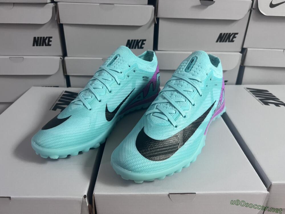 Unisex Nike Air Zoom Mercurial Vapor 15 Elite TF Football Shoes - Blue/Black/Purple