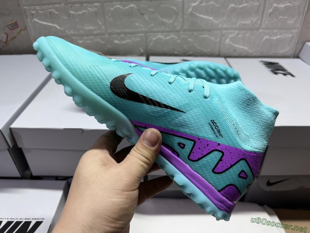 Unisex Nike Air Zoom Mercurial Superfly 9 Elite TF Football Shoes - Blue/Black/Purple