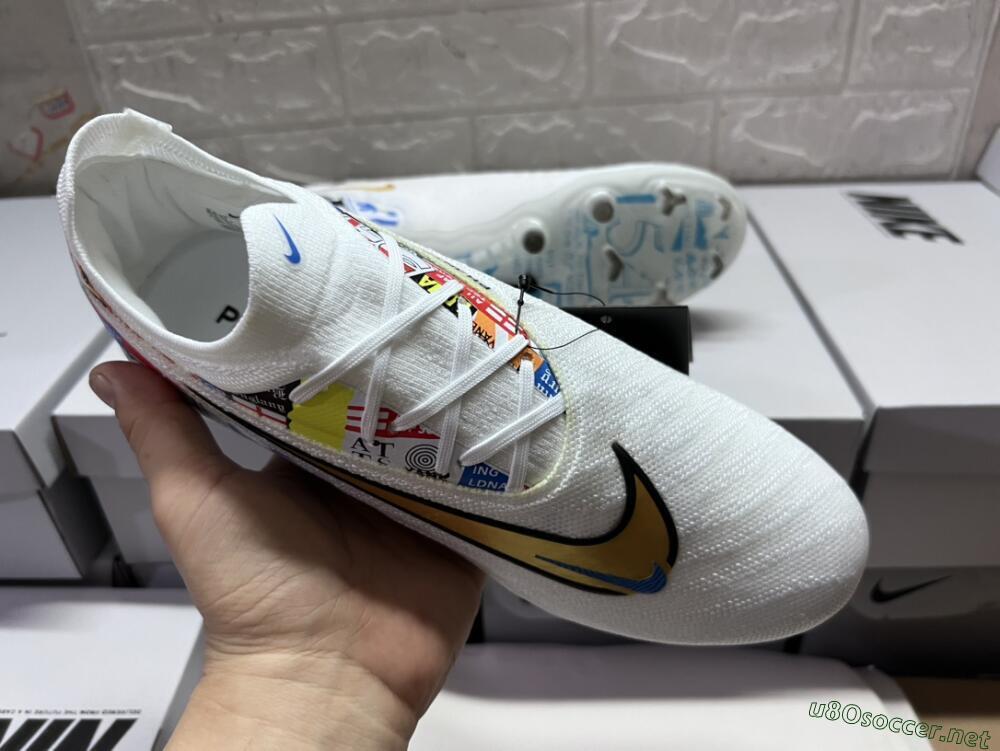 Men's Harry Kane X Nike Phantom GX Elite FG Football Boots - White/Rainbow