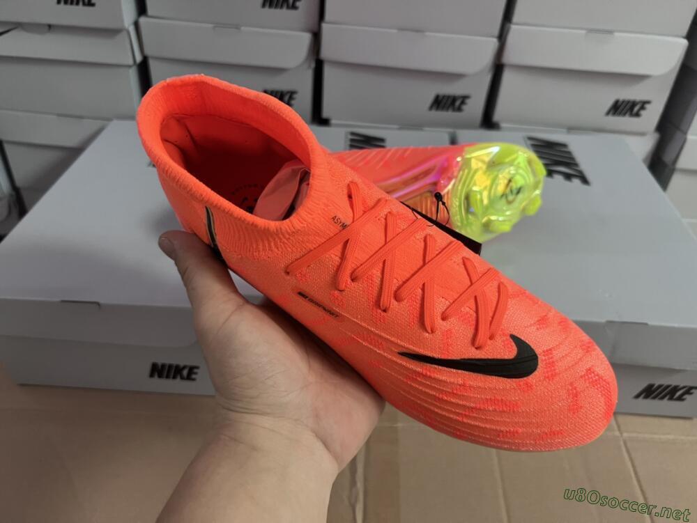 Unisex Nike Phantom Luna Elite FG Football Boots - Orange/Black/Purple