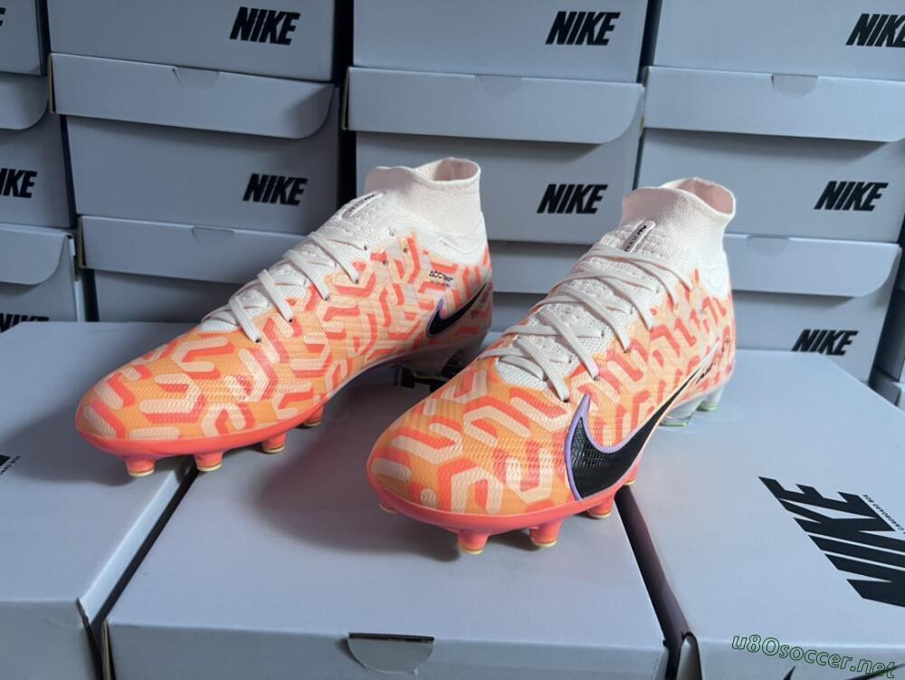 Unisex Nike Air Zoom Mercurial Superfly 9 Elite AG Football Boots - Pink/Black/Purple