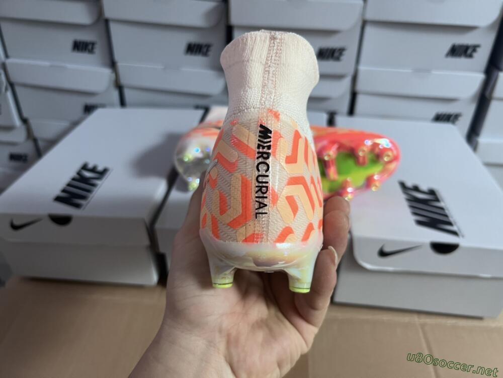 Unisex Nike Air Zoom Mercurial Superfly 9 Elite AG Football Boots - Pink/Black/Purple