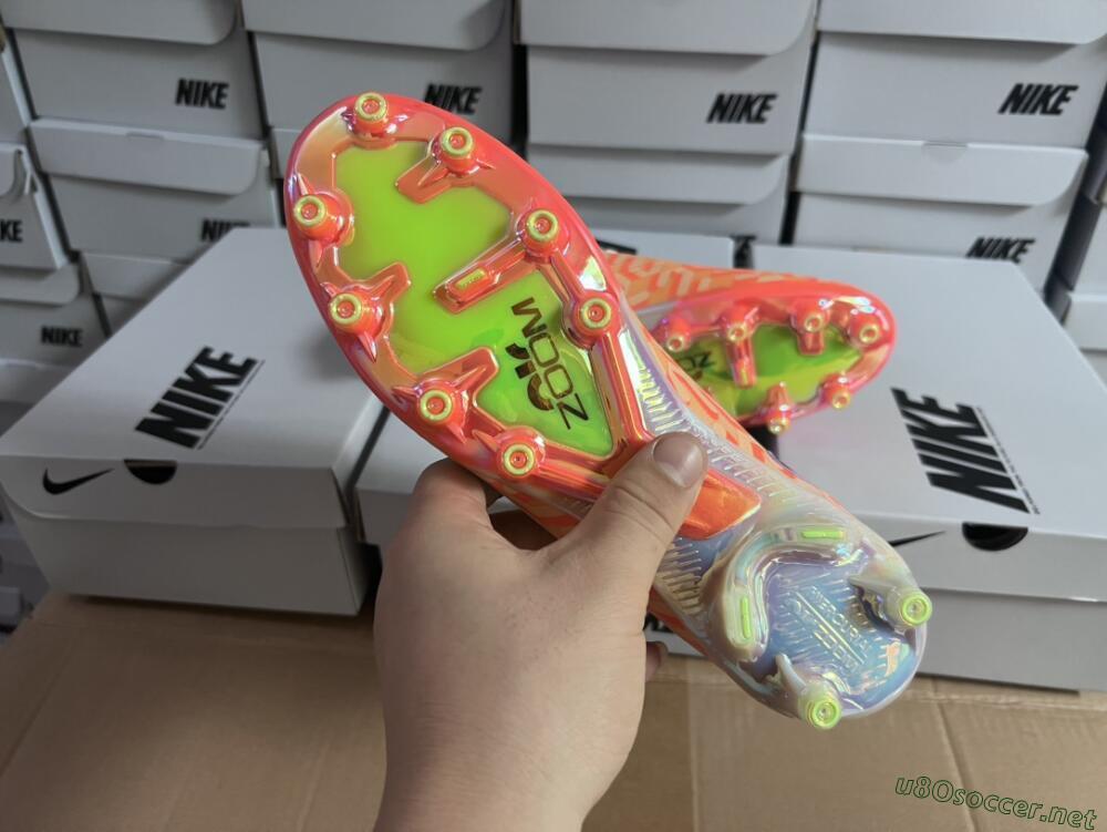 Unisex Nike Air Zoom Mercurial Superfly 9 Elite AG Football Boots - Pink/Black/Purple