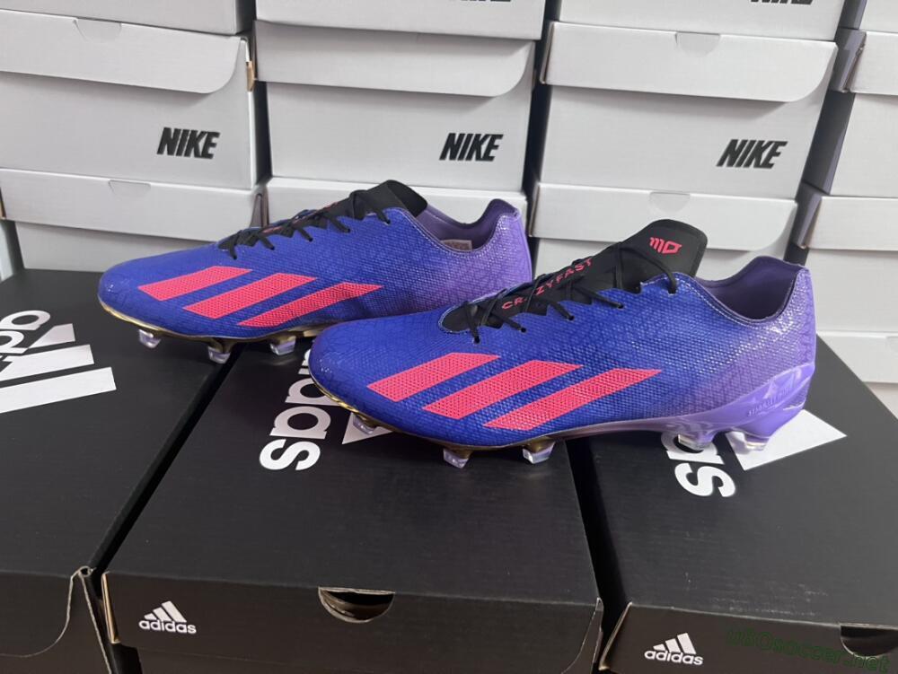Men's Adidas X Crazyfast.1 FG Football Boots - Blue/Purple/Red