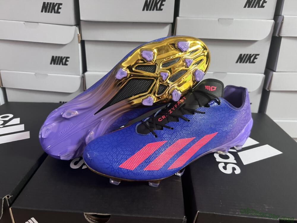 Men's Adidas X Crazyfast.1 FG Football Boots - Blue/Purple/Red