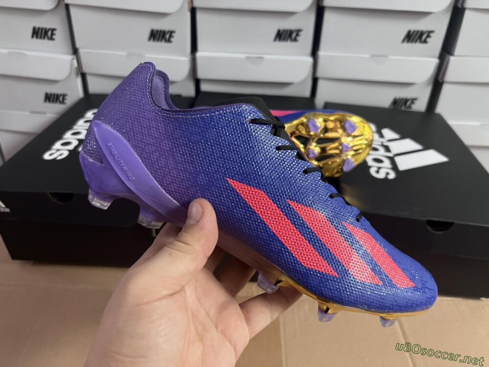 Men's Adidas X Crazyfast.1 FG Football Boots - Blue/Purple/Red