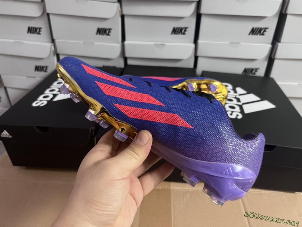 Men's Adidas X Crazyfast.1 FG Football Boots - Blue/Purple/Red