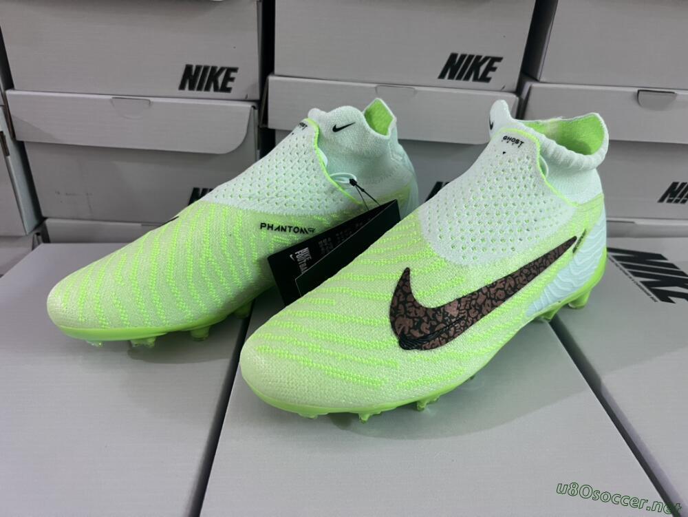 Unisex Nike Phantom GX DF Elite FG Football Boots - Green/Black/Brown