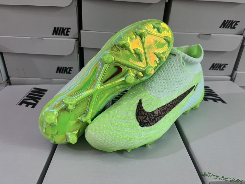 Unisex Nike Phantom GX DF Elite FG Football Boots - Green/Black/Brown