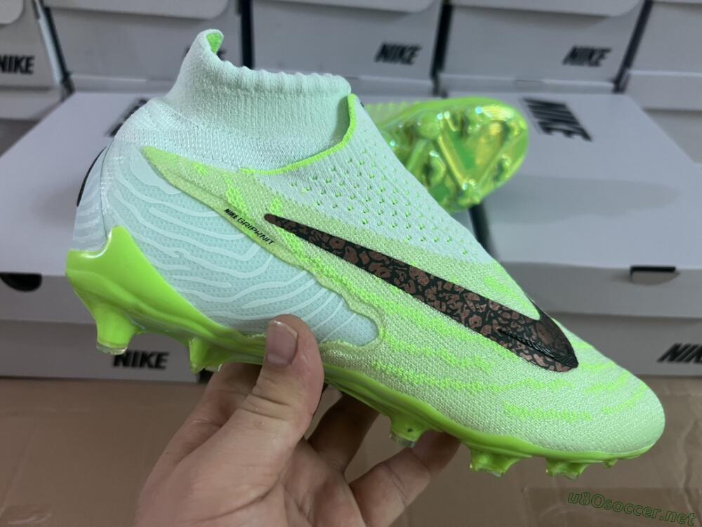 Unisex Nike Phantom GX DF Elite FG Football Boots - Green/Black/Brown