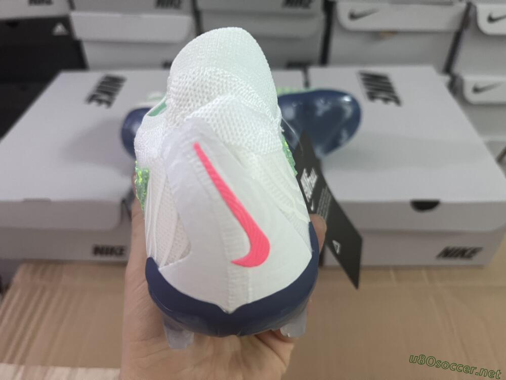 Unisex Nike Phantom GX Elite FG Football Boots - Green/White/Blue