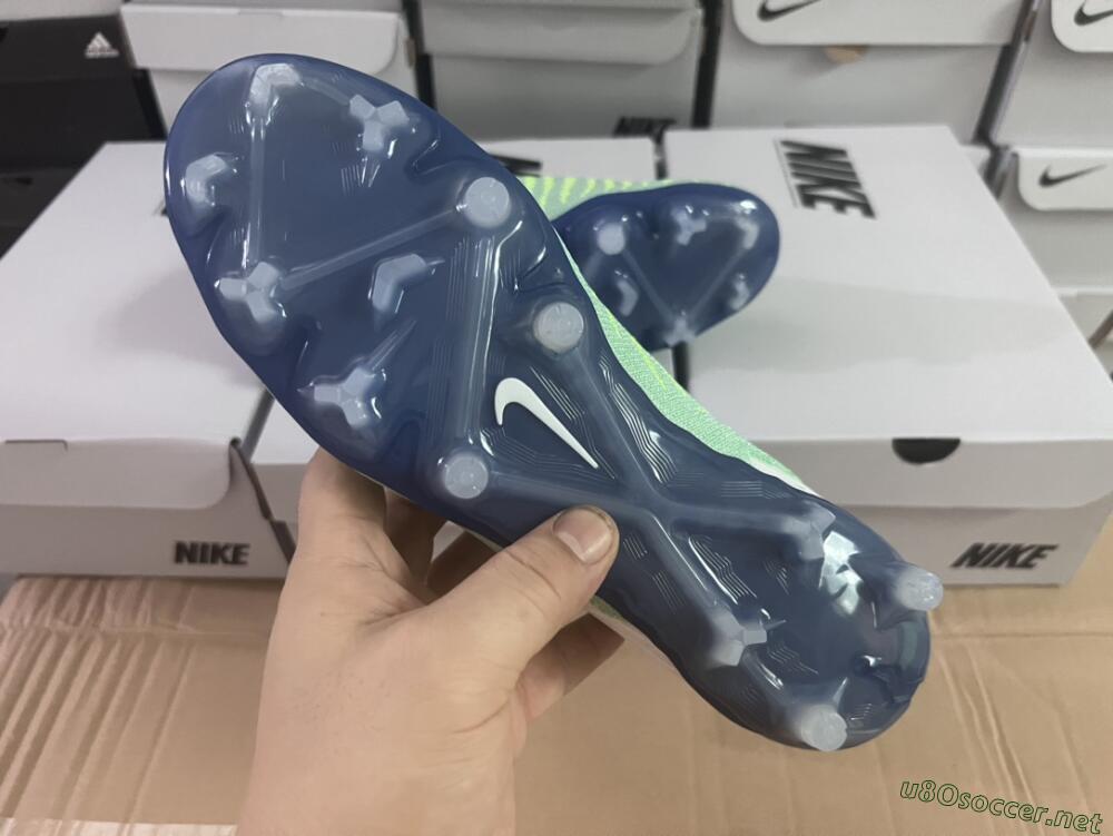 Unisex Nike Phantom GX Elite FG Football Boots - Green/White/Blue