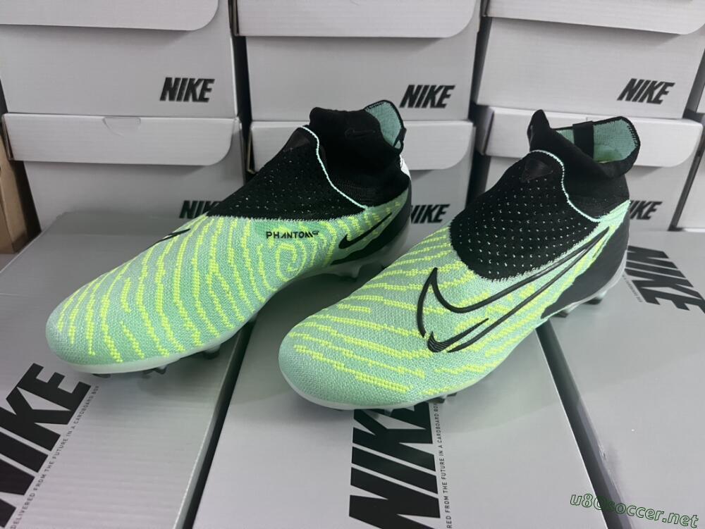 Unisex Nike Phantom GX Elite DF FG Football Boots - Green/Black/White