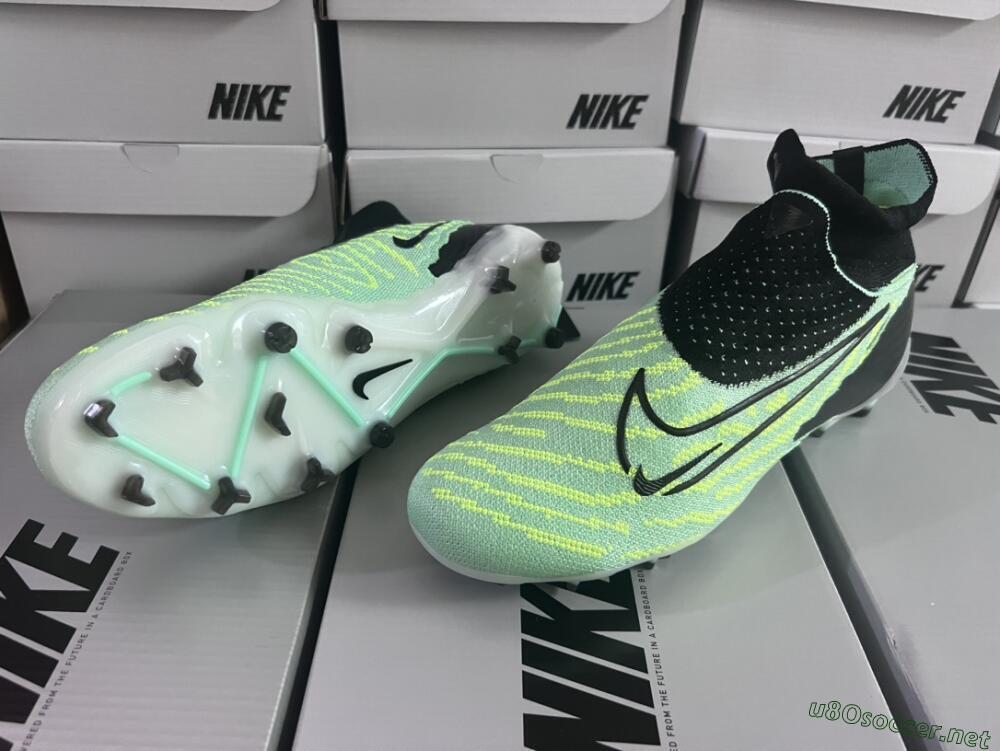 Unisex Nike Phantom GX Elite DF FG Football Boots - Green/Black/White