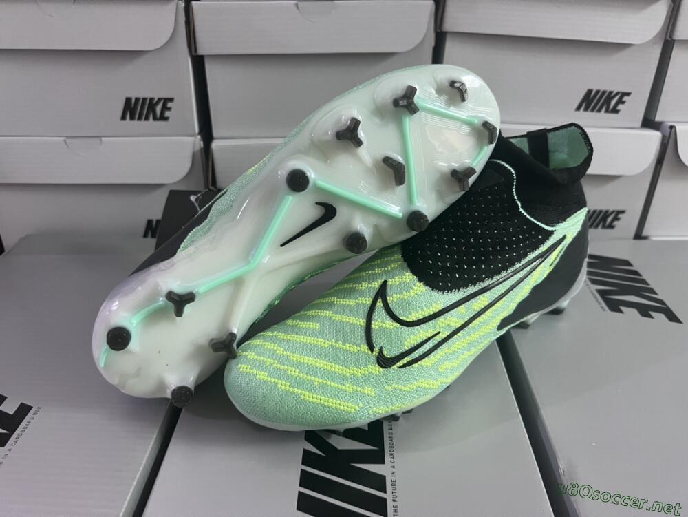 Unisex Nike Phantom GX Elite DF FG Football Boots - Green/Black/White