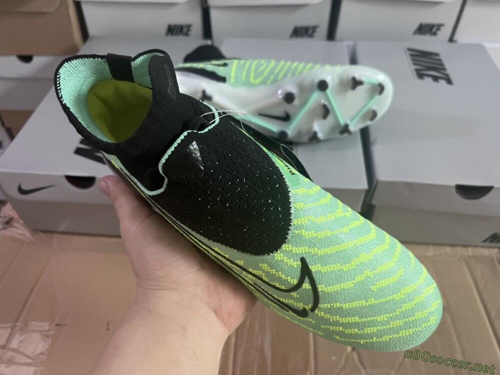 Unisex Nike Phantom GX Elite DF FG Football Boots - Green/Black/White