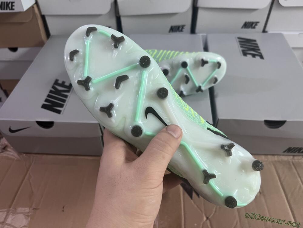 Unisex Nike Phantom GX Elite DF FG Football Boots - Green/Black/White