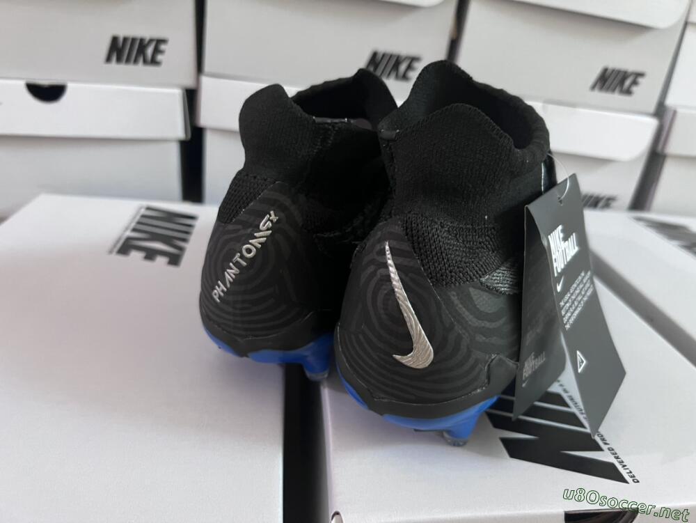 Men's Nike Phantom GX Elite DF Link FG Football Boots - Grey/Black/Blue