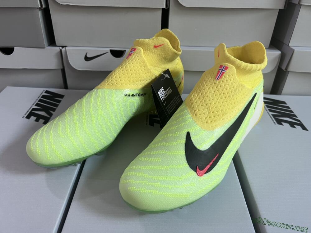 Men's Nike Phantom GX Elite DF FG Football Boots - Yellow/Green/Black/Red