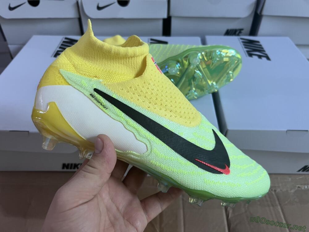 Men's Nike Phantom GX Elite DF FG Football Boots - Yellow/Green/Black/Red