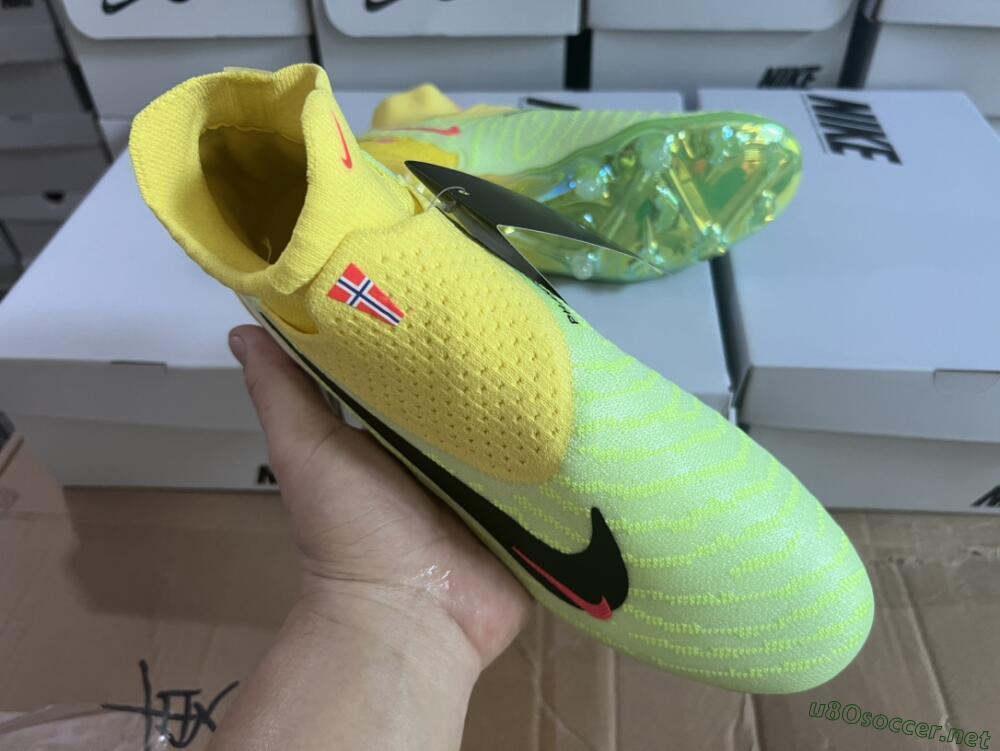 Men's Nike Phantom GX Elite DF FG Football Boots - Yellow/Green/Black/Red