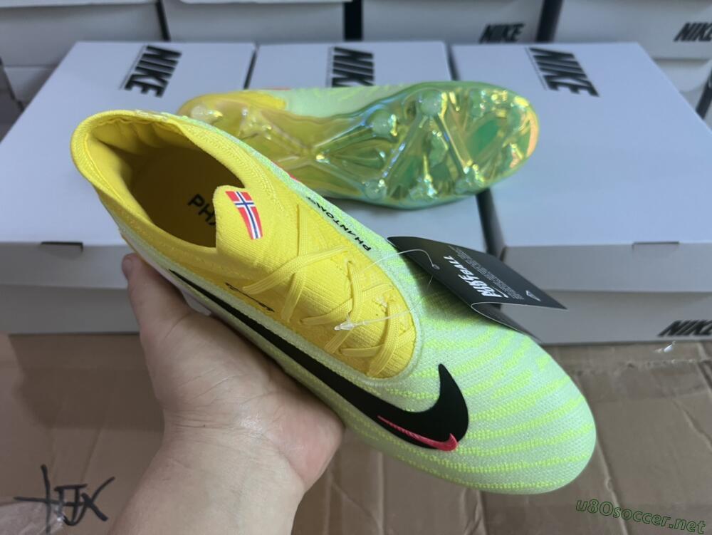 Unisex Nike Phantom GX Elite FG Football Boots - Yellow/Green/Black/Red