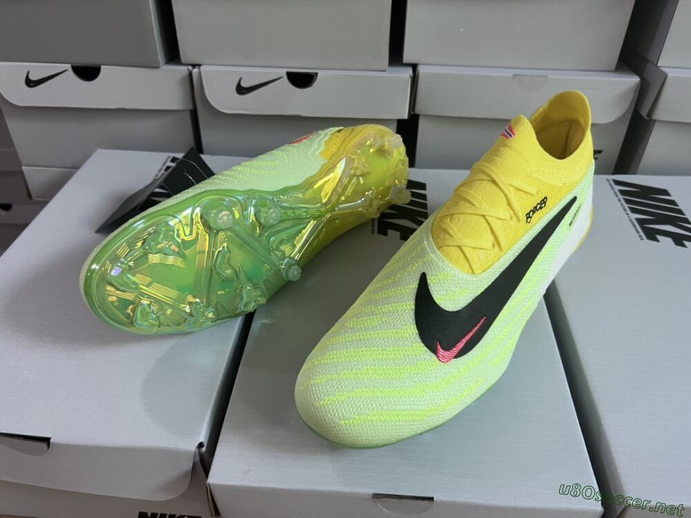 Unisex Nike Phantom GX Elite FG Football Boots - Yellow/Green/Black/Red