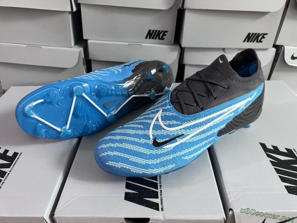 Unisex Nike Phantom GX Elite FG Football Boots - Blue/White/Black