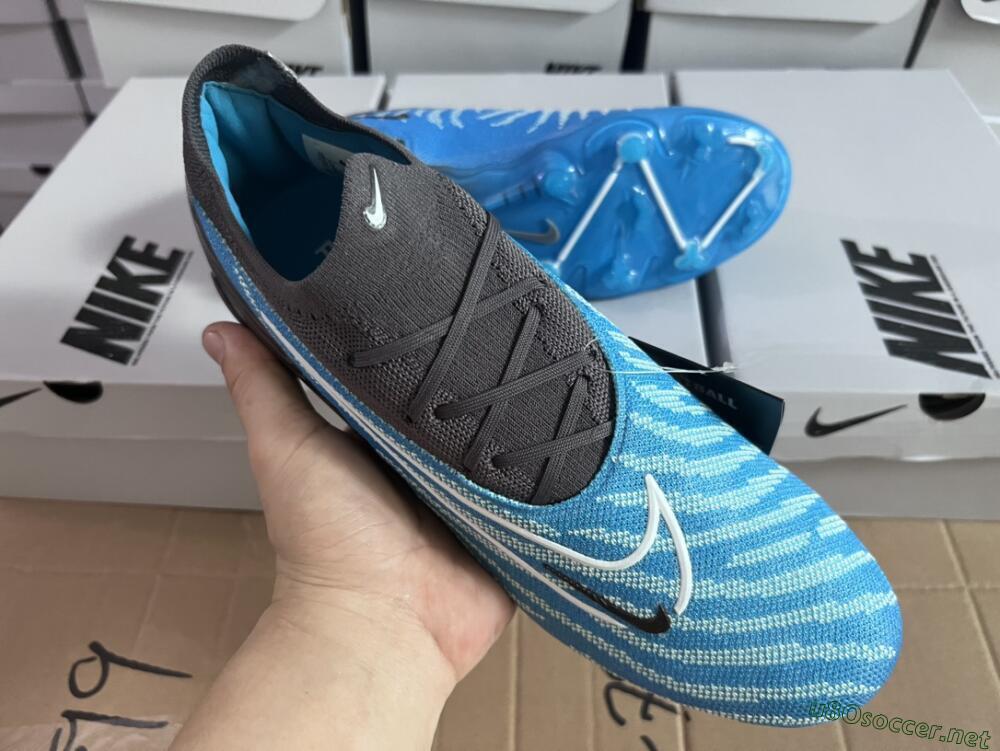 Unisex Nike Phantom GX Elite FG Football Boots - Blue/White/Black