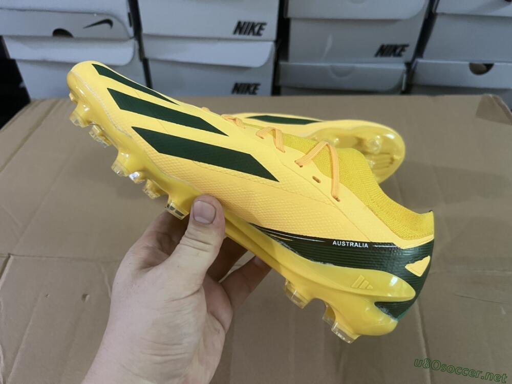 Men's Adidas X Crazyfast.1 FG Football Boots - Yellow/Green/Black