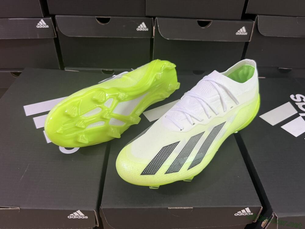 Men's Adidas X Speedportal.1 FG Football Boots - Green/Black/White