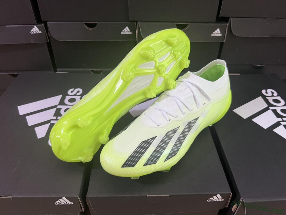 Men's Adidas X Speedportal.1 FG Football Boots - Green/Black/White