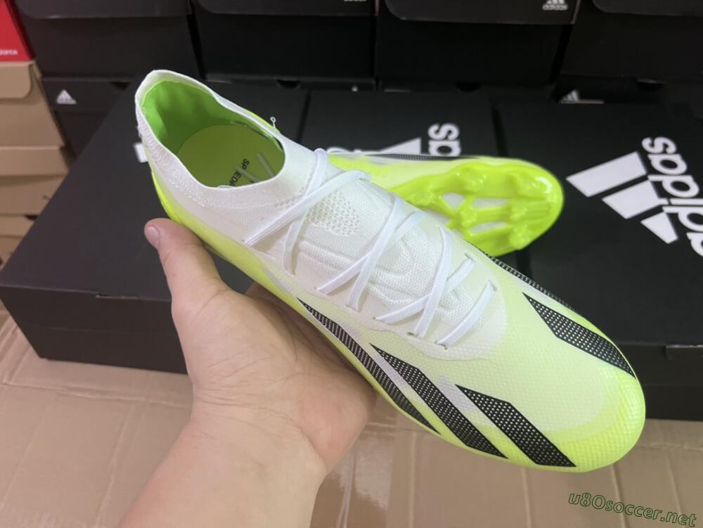 Men's Adidas X Speedportal.1 FG Football Boots - Green/Black/White