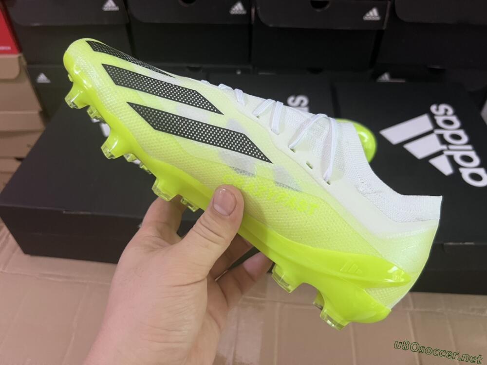Men's Adidas X Speedportal.1 FG Football Boots - Green/Black/White