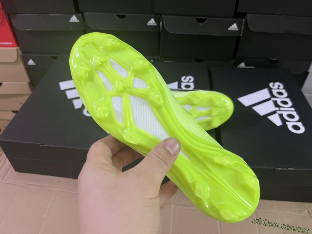 Men's Adidas X Speedportal.1 FG Football Boots - Green/Black/White