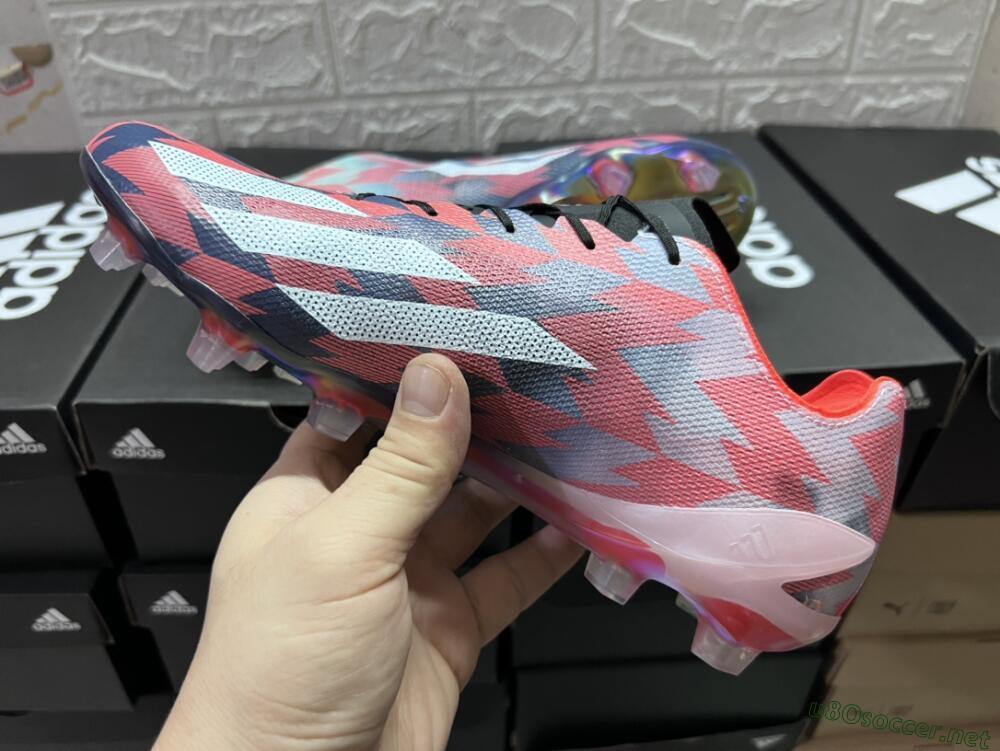 Men's Adidas X Crazyfast Limited Edition FG Football Boots - White/Yellow/Orange/Black