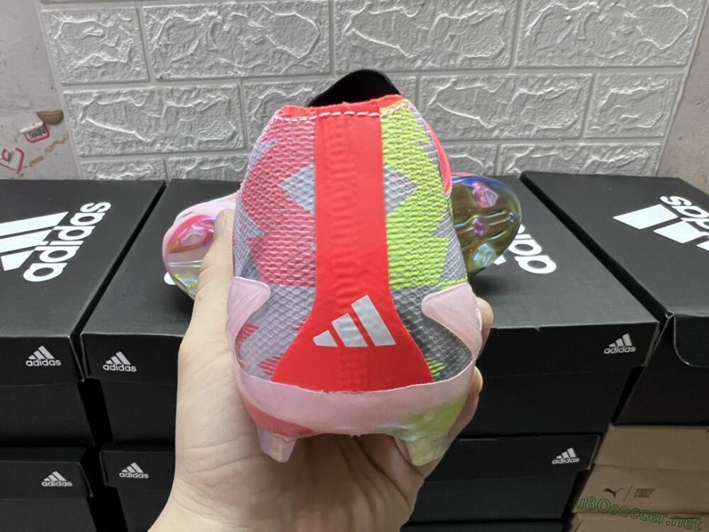 Men's Adidas X Crazyfast Limited Edition FG Football Boots - White/Yellow/Orange/Black