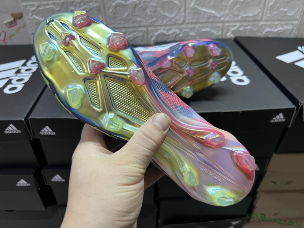 Men's Adidas X Crazyfast Limited Edition FG Football Boots - White/Yellow/Orange/Black