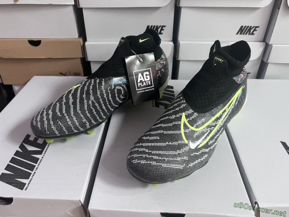 Men's Nike Phantom GX Elite DF AG Football Boots - Black/Rainbow