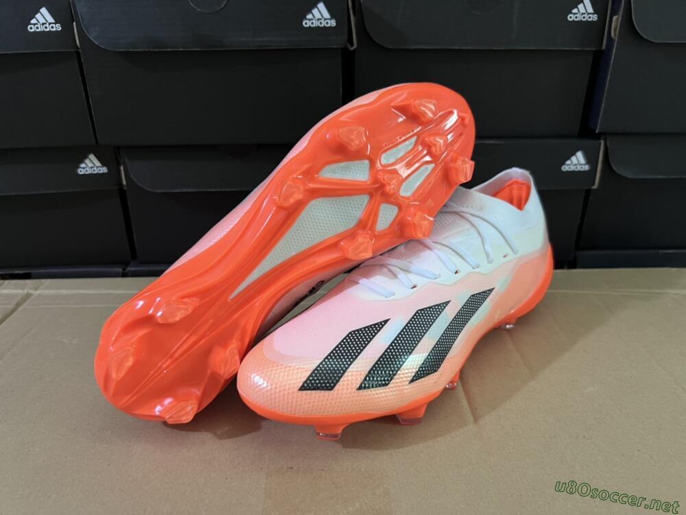 Men's Adidas X Crazyfast.1 FG Football Boots - White/Red/Black