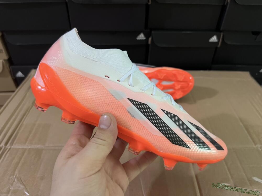 Men's Adidas X Crazyfast.1 FG Football Boots - White/Red/Black