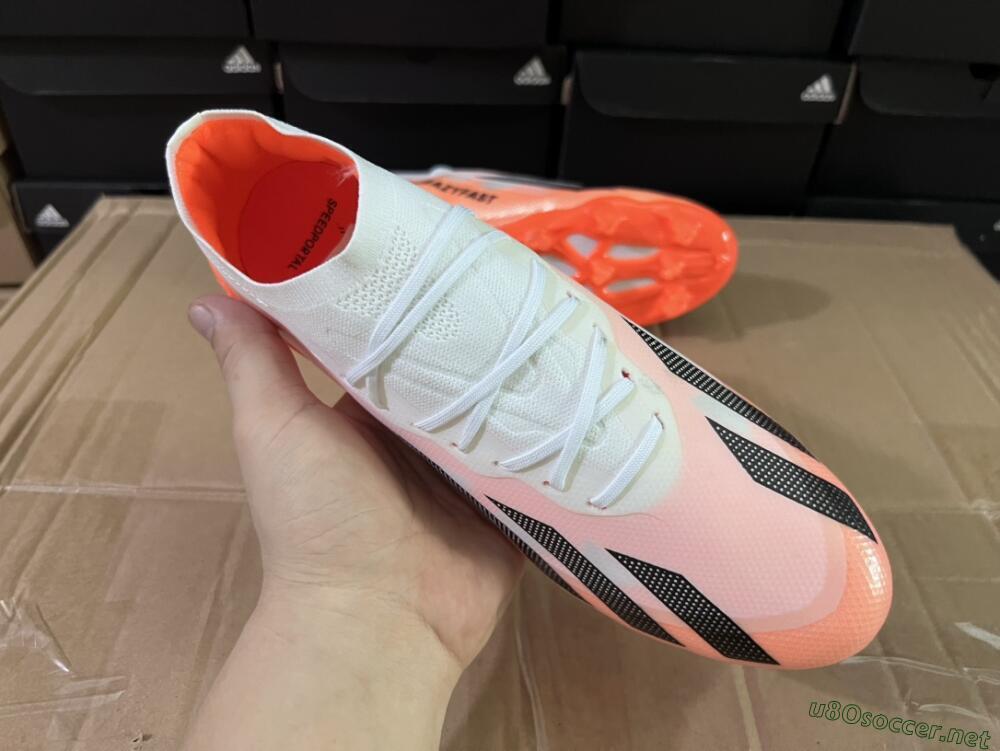 Men's Adidas X Crazyfast.1 FG Football Boots - White/Red/Black