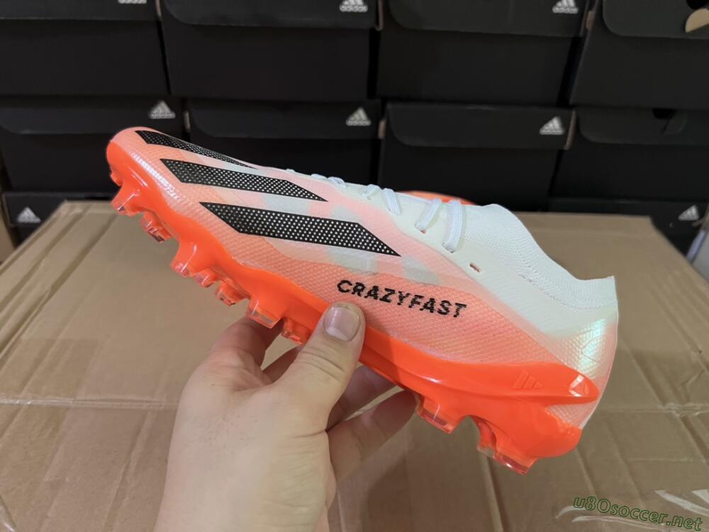 Men's Adidas X Crazyfast.1 FG Football Boots - White/Red/Black
