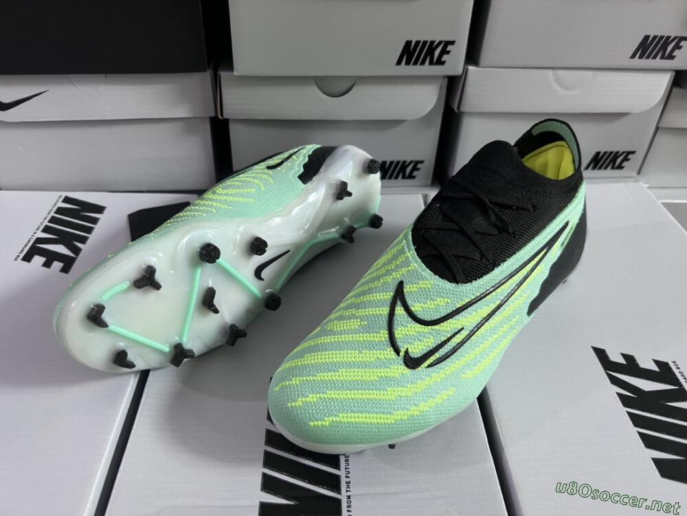 Unisex Nike Phantom GX Elite FG Football Boots - Green/Black