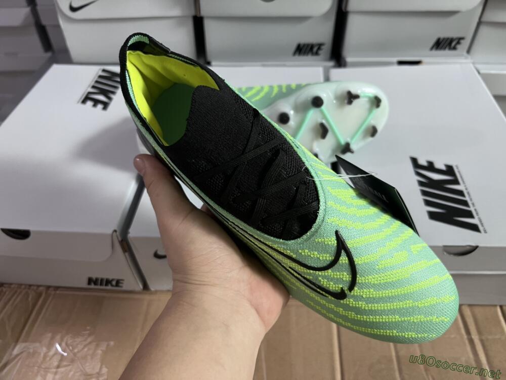 Unisex Nike Phantom GX Elite FG Football Boots - Green/Black
