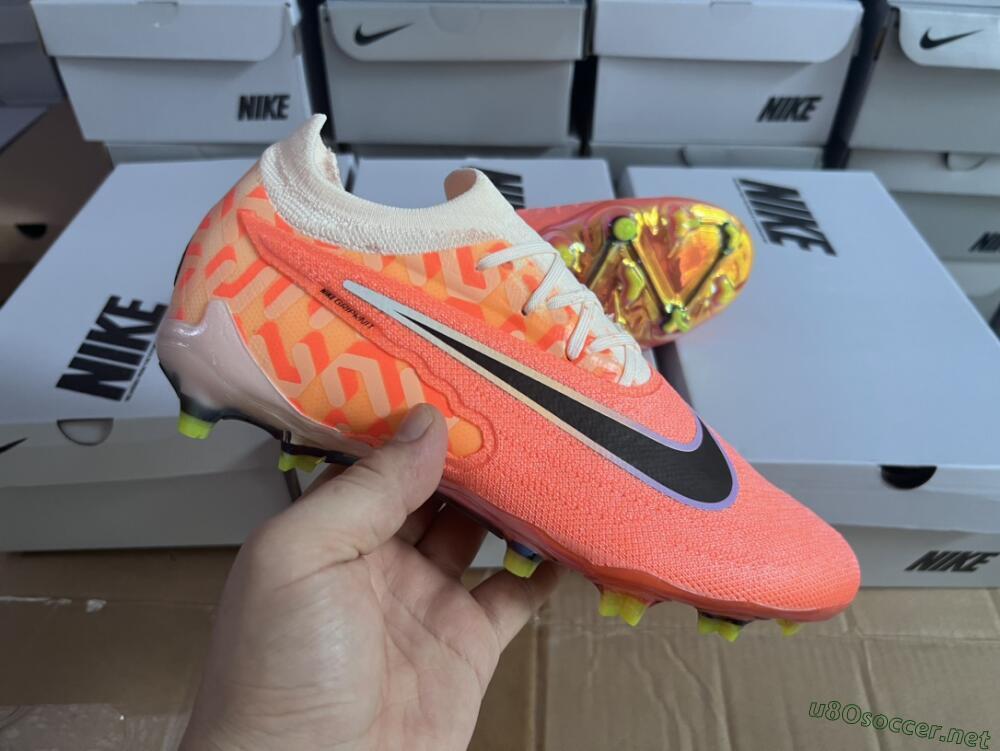 Men's Nike Phantom GX Elite FG Football Boots - Orange/Black/Sliver