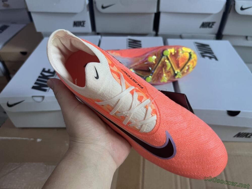 Men's Nike Phantom GX Elite FG Football Boots - Orange/Black/Sliver